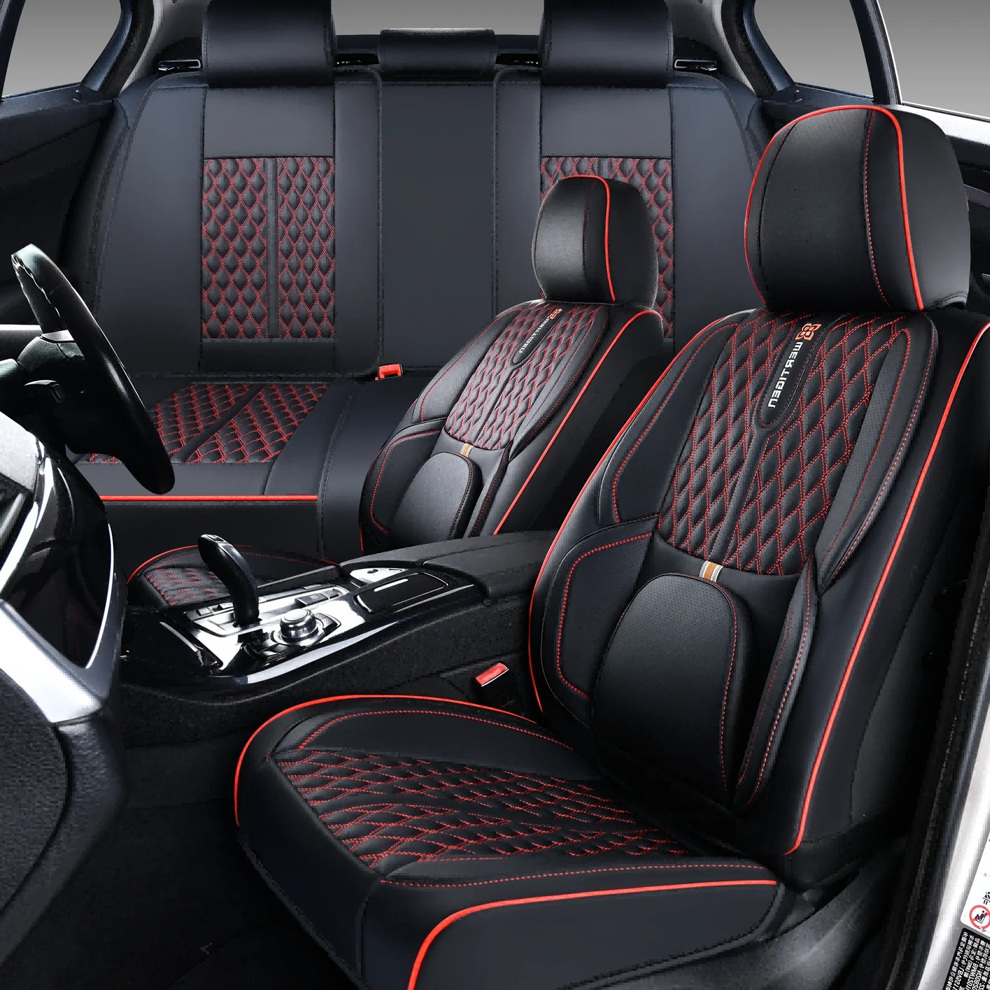 Car Seat Covers For Toyota 4runner/Camry/Corolla/Prius/Tundra/Venza/Yaris,Waterproof Leather, 5-Seat Full Set