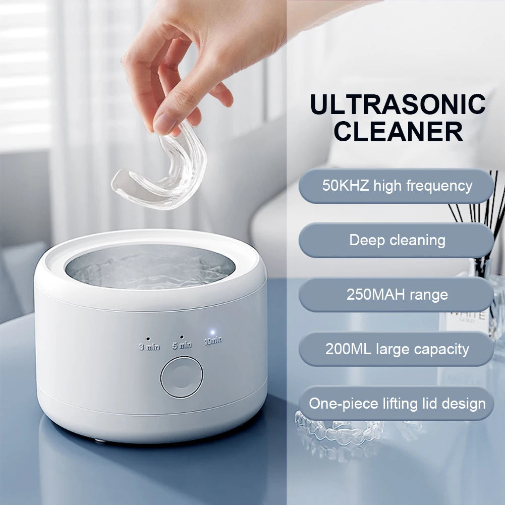 Shunmaii Ultrasonic Cleaner One Touch Operation USB Rechargeable