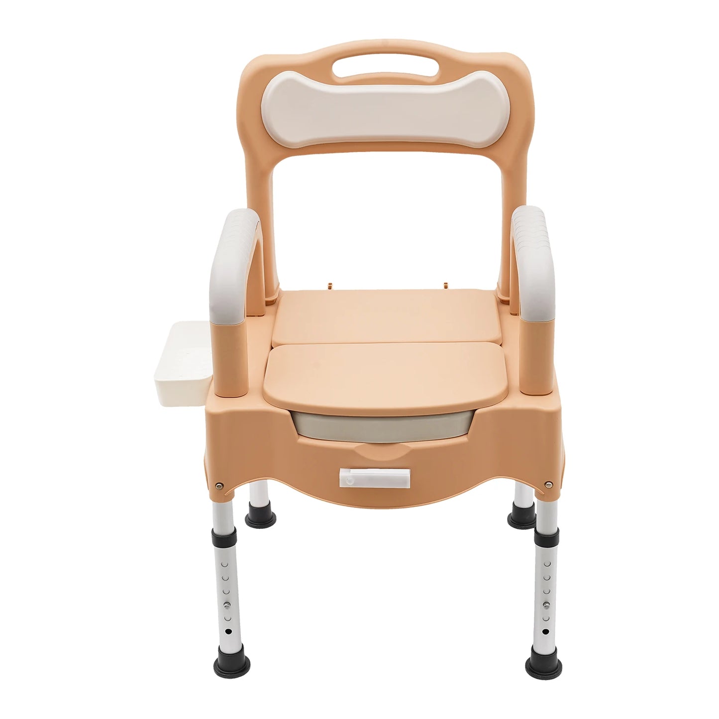 Bymaocar Adjustable Portable Bedside Commode Chair for Elderly and Disabled