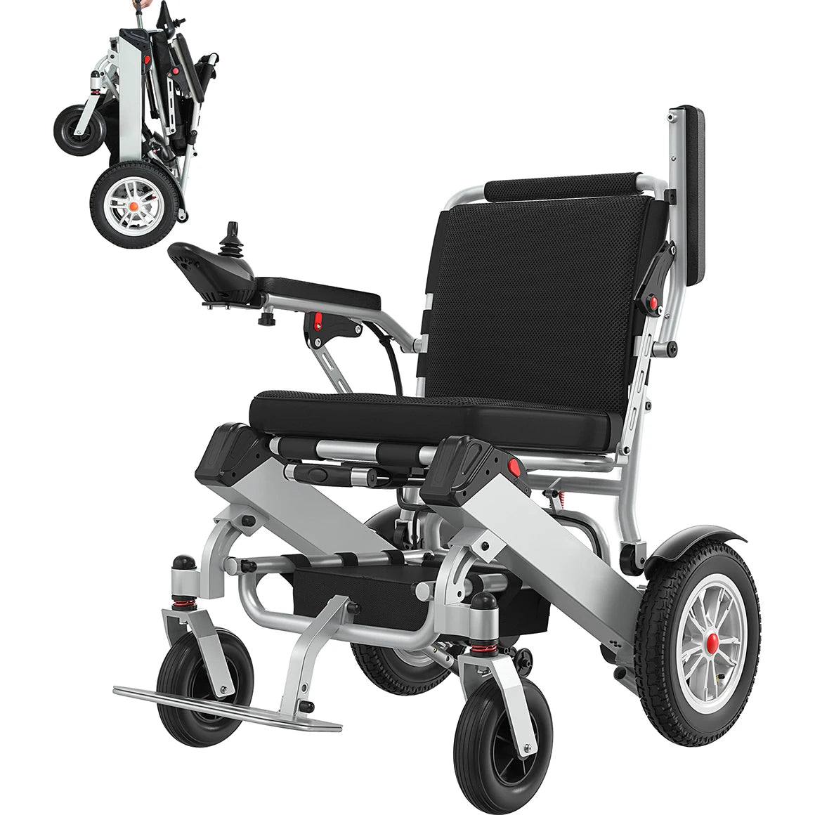 MAIDESITE Lightweight Foldable Electric Wheelchair for Adults