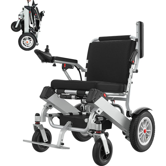 MAIDESITE Lightweight Foldable Electric Wheelchair for Adults