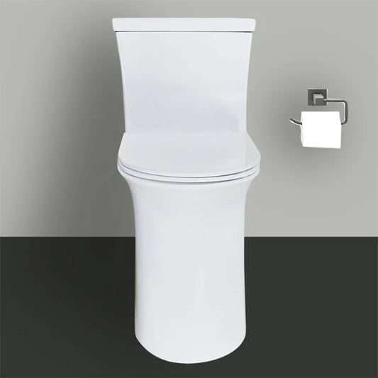 Tall ADA Compliant One-Piece Toilet With Dual Flush