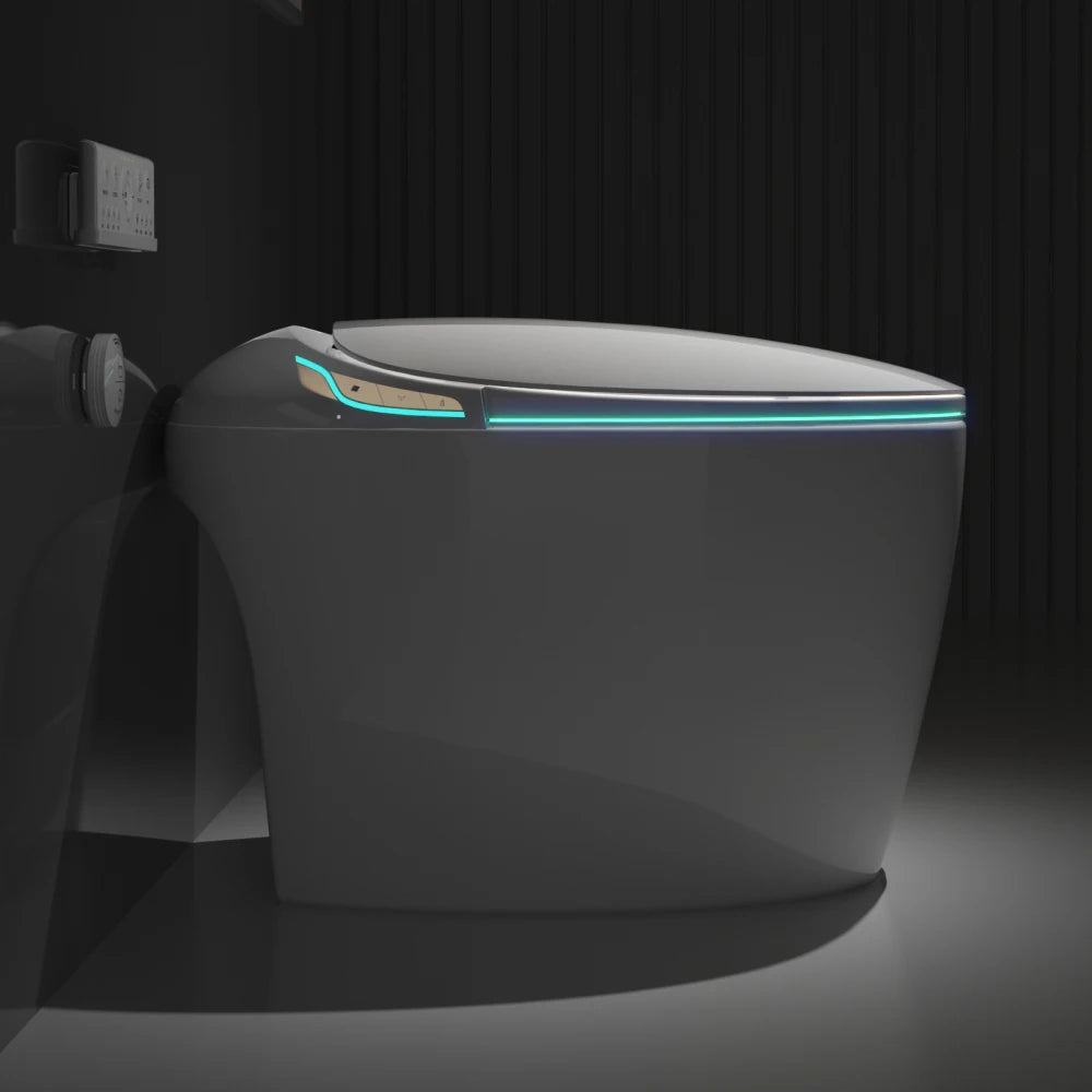 Feature Smart Bidet Toilet With Auto Seat Open Close Sensor
