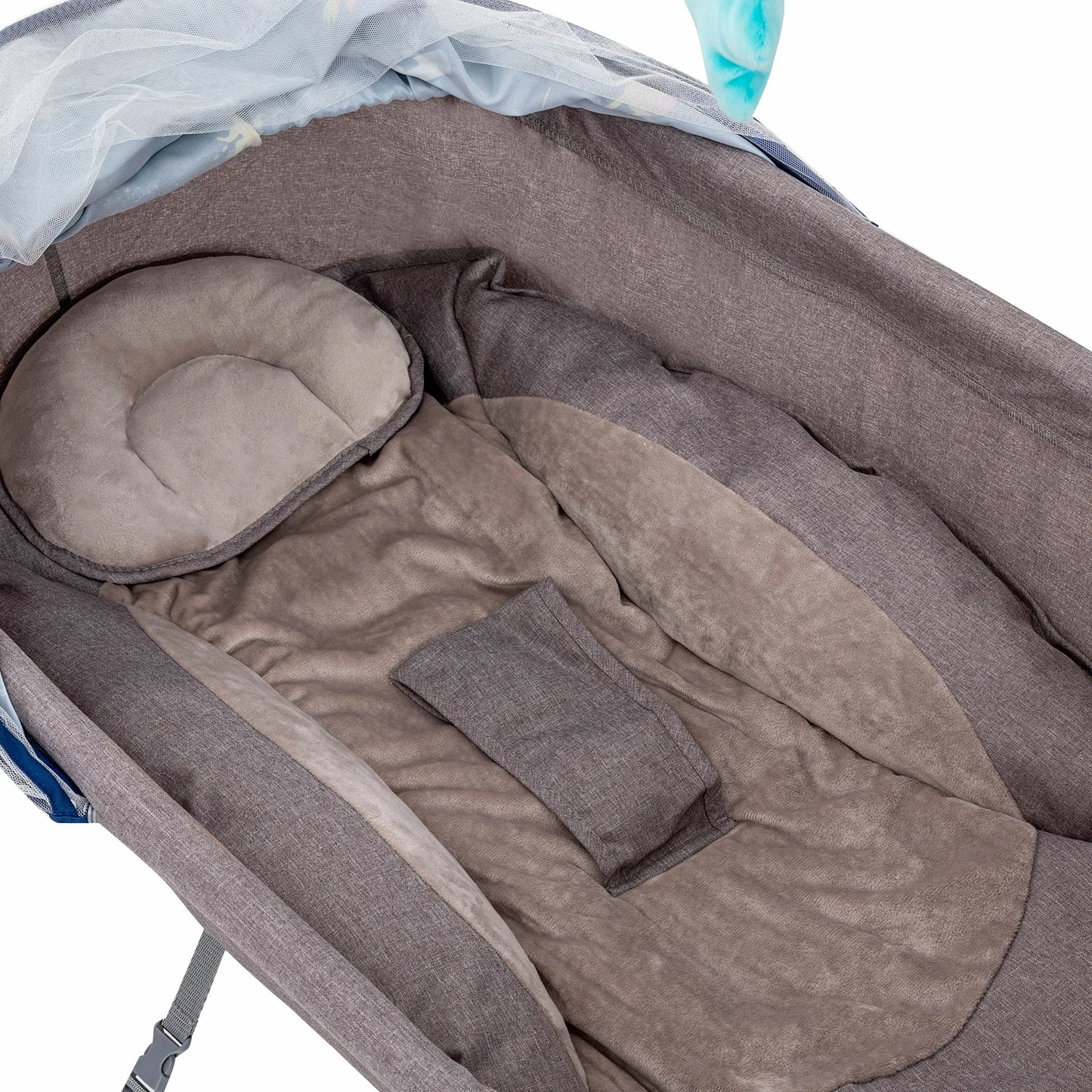 Baby Cradle Swing 5 Speeds Electric Stand Crib Auto Rocking Chair Bed with Remote Control for 0-18 Months Newborn Babies