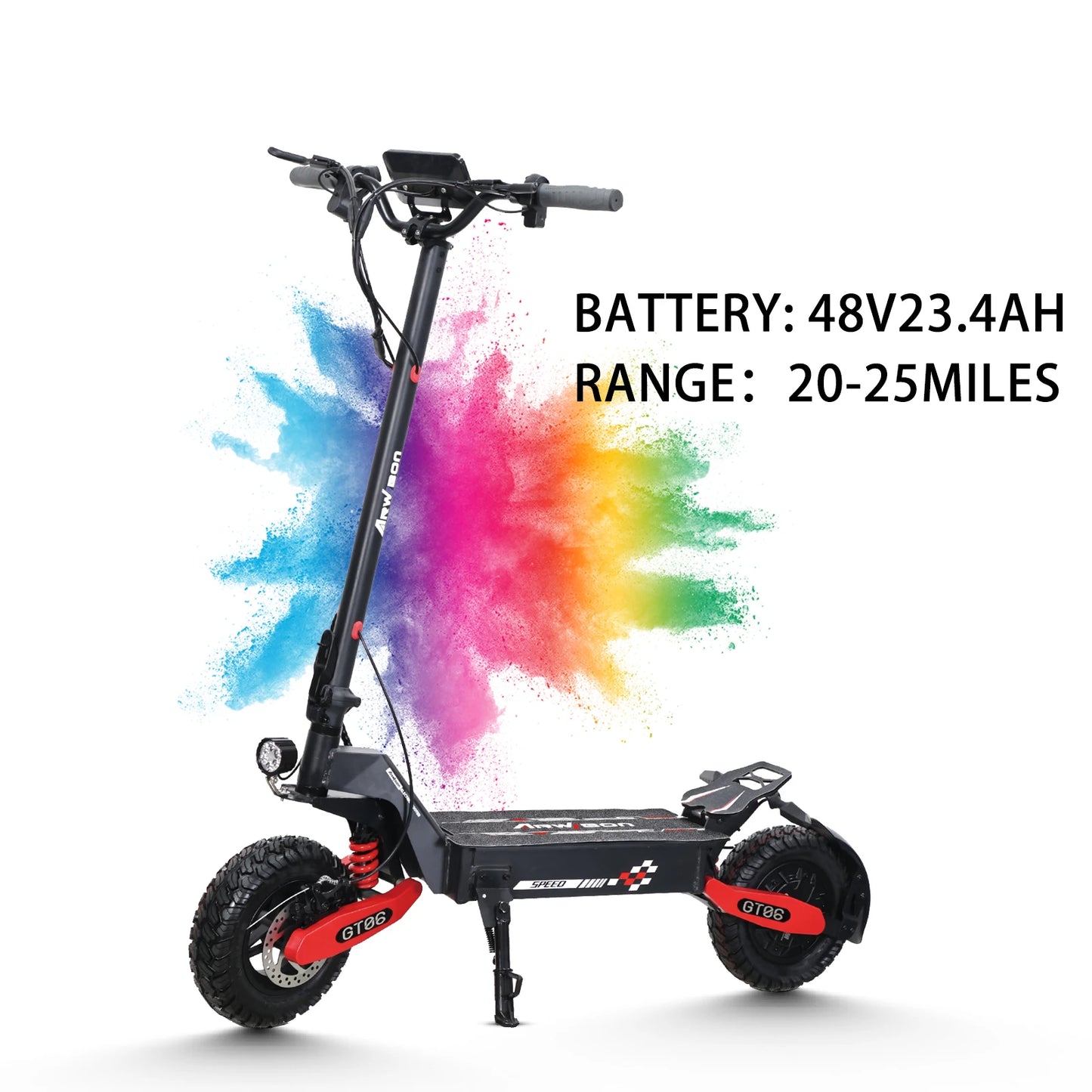Arwibon GT06 1200W Foldable Electric Scooter 25MPH For Adults