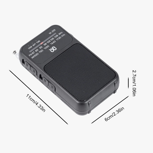 ALLOYSEED Portable AM FM Radio With Built In Speaker