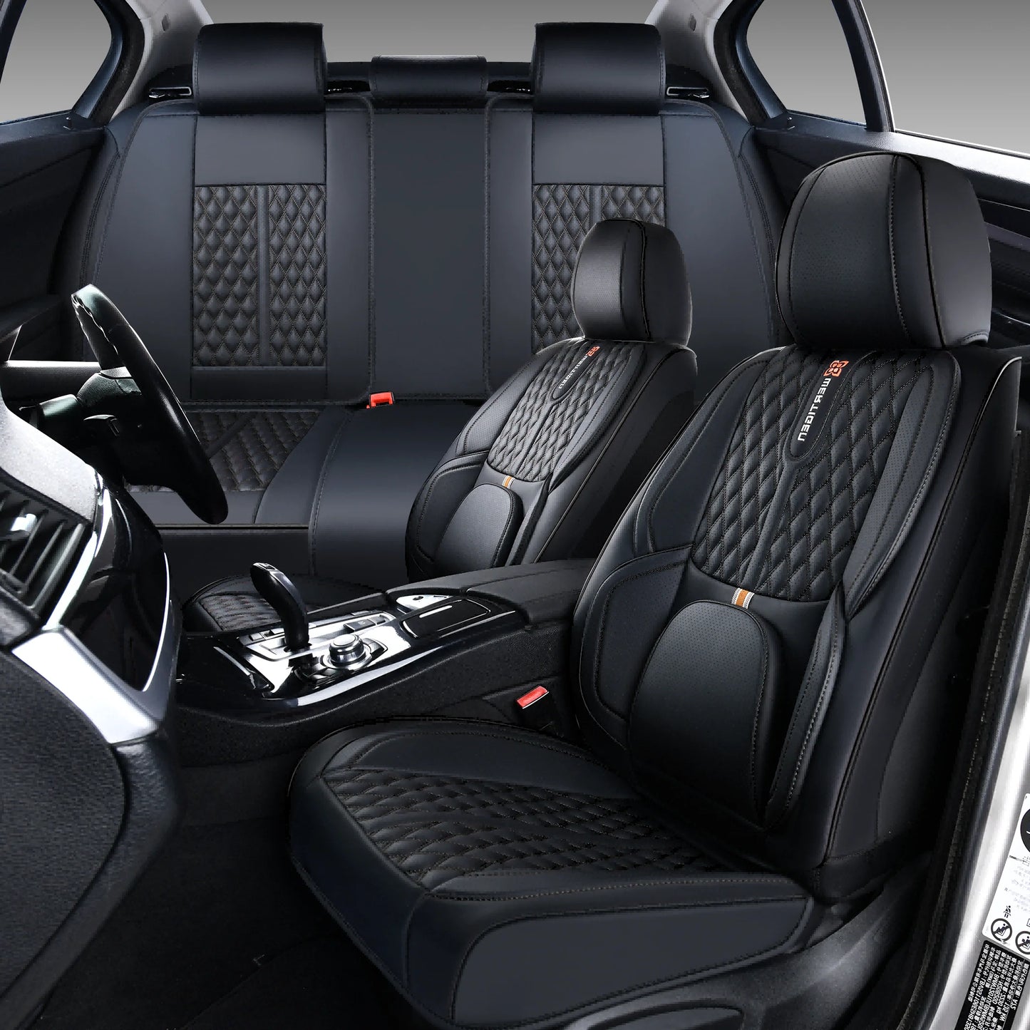 Car Seat Covers For Toyota 4runner/Camry/Corolla/Prius/Tundra/Venza/Yaris,Waterproof Leather， 5-Seat Full Set