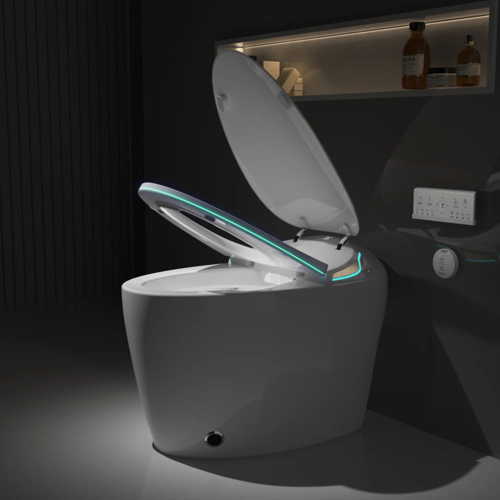 Feature Smart Bidet Toilet With Auto Seat Open Close Sensor