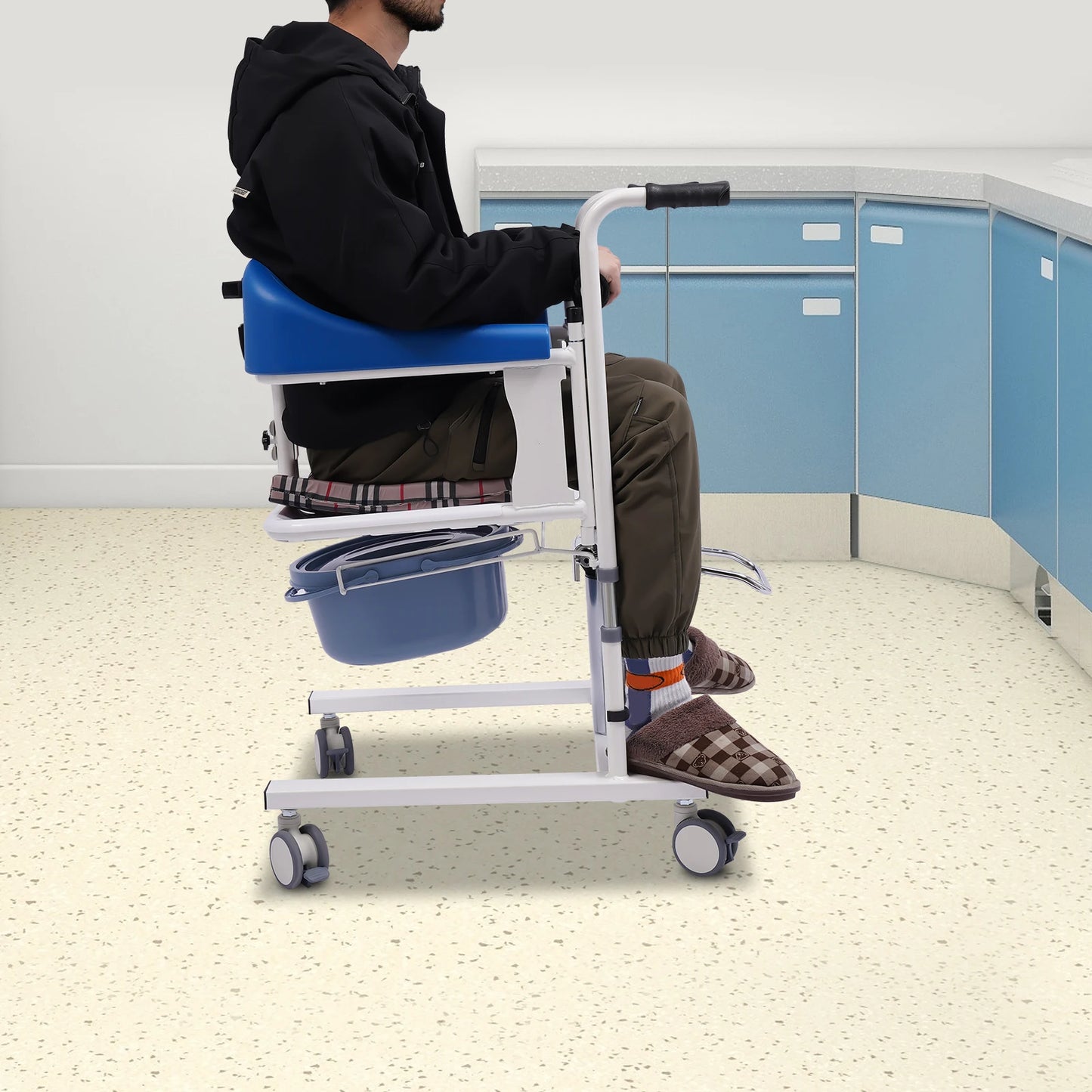 Bymaocar 180 Degree Hydraulic Patient Lifting Wheelchair Transport