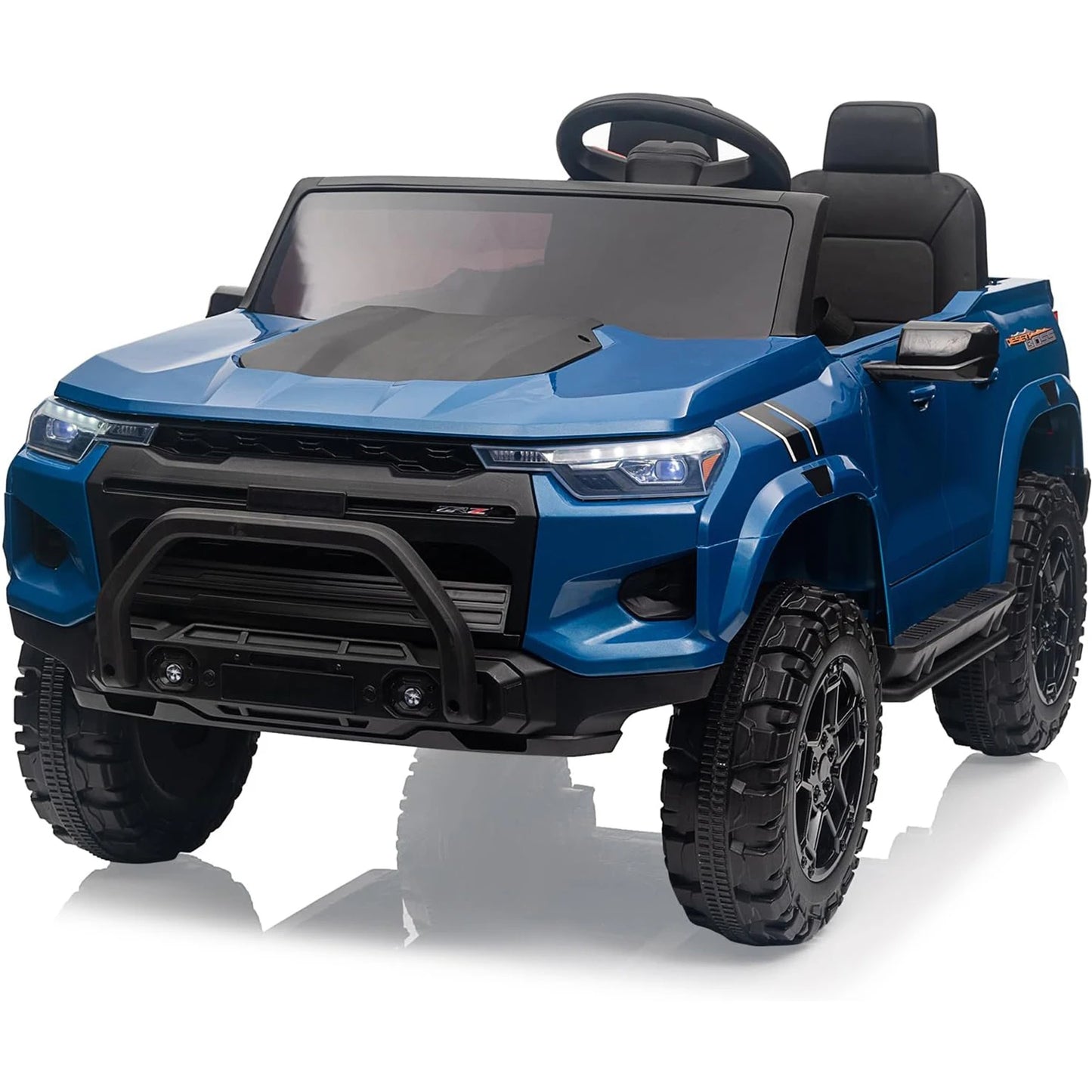 24V 2 Seater Kids Ride On Truck Electric Ride On Car Toy for Toddlers Battery Powered Vehicle with Remote Control, Trunk, Handle