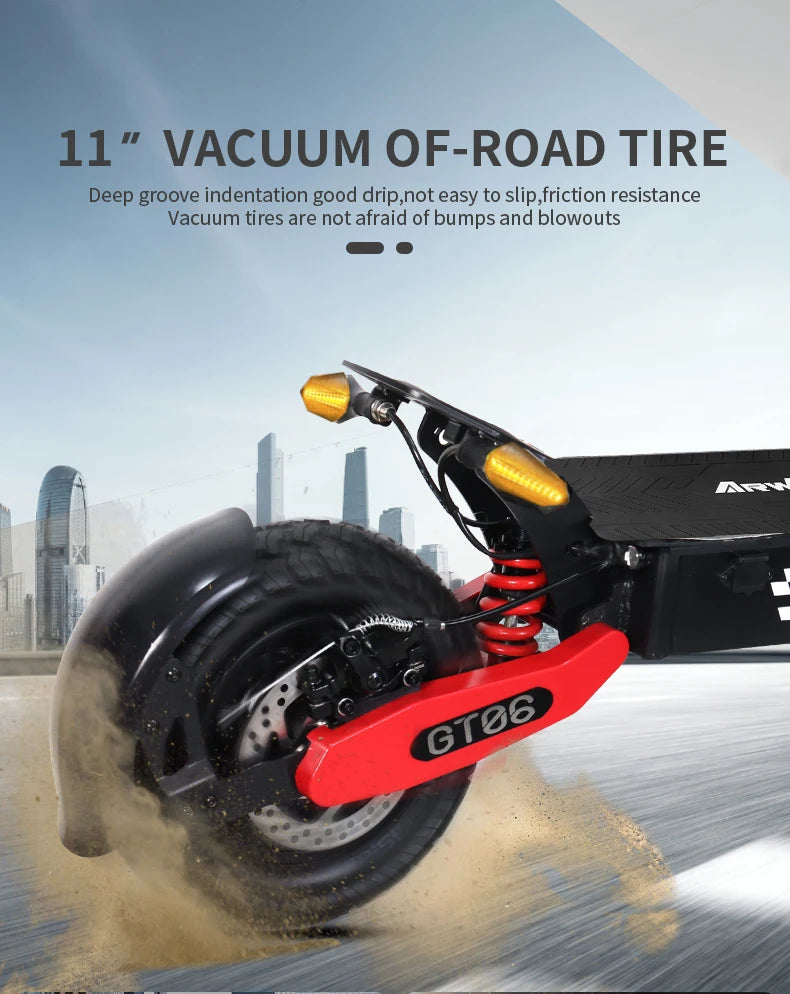 Arwibon GT06 1200W Foldable Electric Scooter 25MPH For Adults