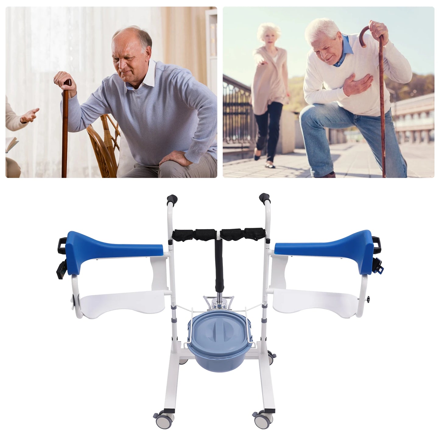 Bymaocar 180 Degree Hydraulic Patient Lifting Wheelchair Transport