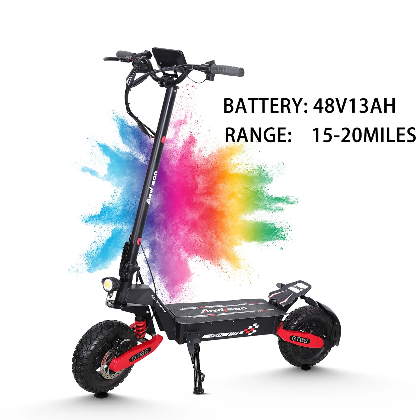 Arwibon GT06 1200W Foldable Electric Scooter 25MPH For Adults