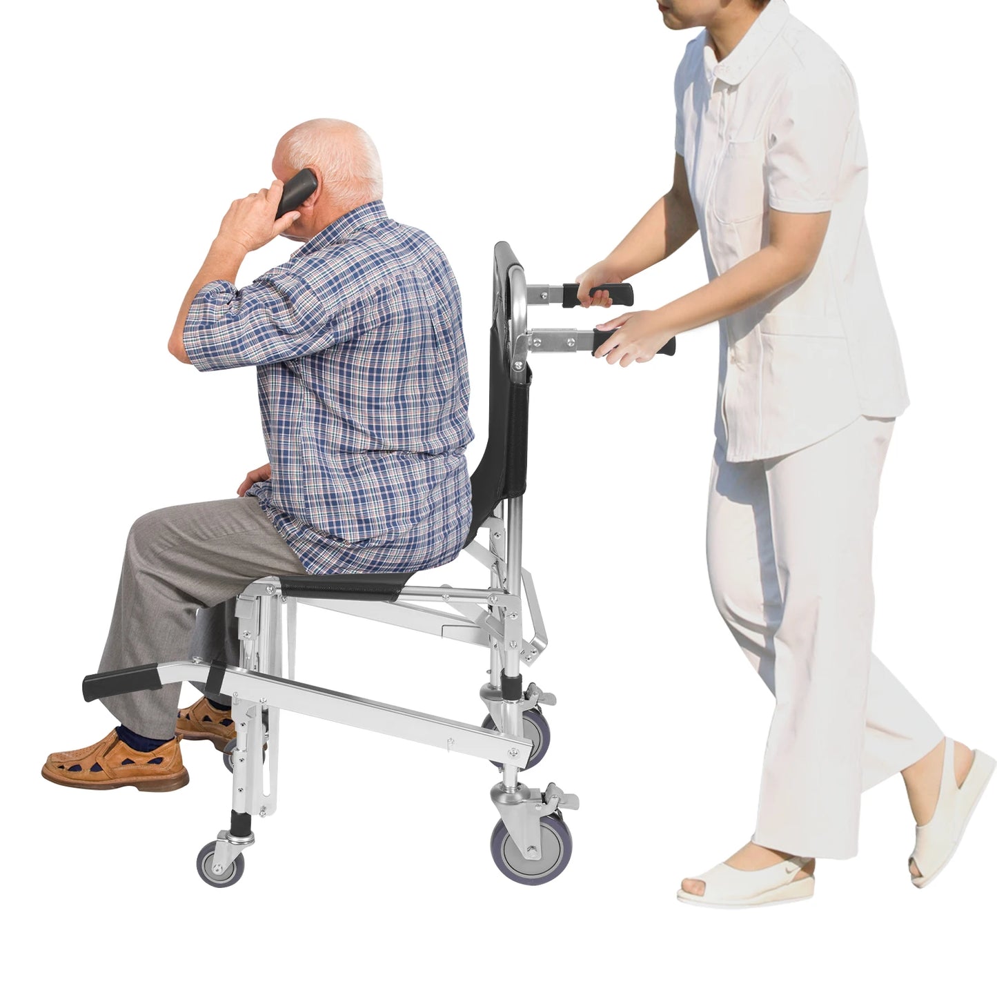 Hign-concerned Foldable Emergency Stair Chair For Staff Transport Load-Bearing