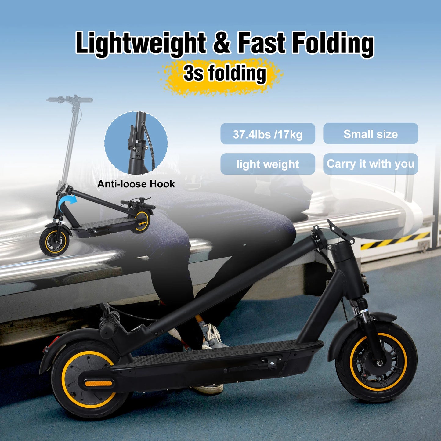 FREEBOY 500W Foldable Electric Scooter With 36V Battery